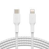 Кабель Belkin BoostCharge Pro USB-C &mdash; Lightning 2 м, плетёный, белый (CAA004BT2MWH)