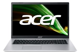 Ноутбук Acer Aspire 3 A317-54 17.3" FHD IPS, Intel i5-1235U, 16GB, F512GB, UMA, Lin, сріблястий