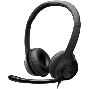 Гарнітура Logitech H390 USB C Computer Headset Midnight Black (L981-001576), Чорний