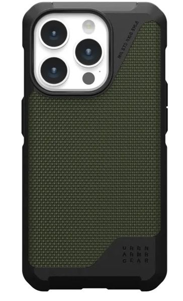 Чехол для мобильного телефона UAG Apple iPhone 15 Pro Metropolis LT Magsafe, Kevlar Olive (114277113972)