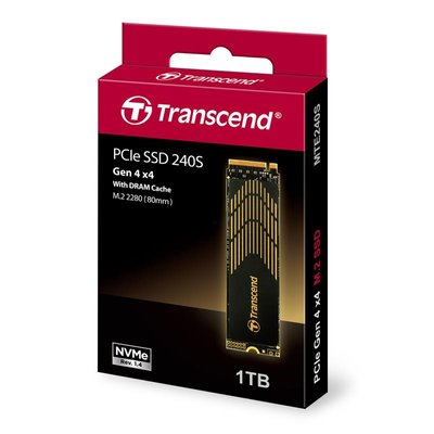 Накопичувач SSD Transcend M.2 1TB PCIe 4.0 MTE240S + розсіювач тепла TS1TMTE240S