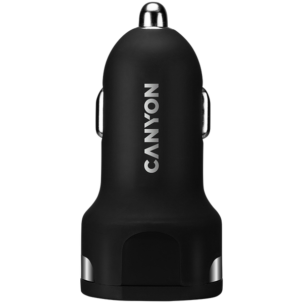 Автомобильное зарядное устройство CANYON C-04 Черный (CNE-CCA04B), Черный