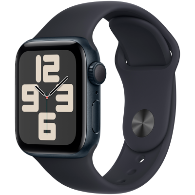 Смарт-часы Apple Watch SE (2023) GPS 40mm Midnight Aluminium Case with Midnight Sport Band - M/L (MR9Y3QP/A) - Suricom