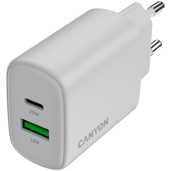 Зарядний пристрій CANYON OnCharge 200 Білий (CNE-CHA200-21)