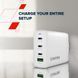 Зарядное устройство Canyon OnCharge 120 GaN 120 Вт 3&times;USB-C + 1&times;USB-A белое EU (CNS-CUW120ACC) CNS-CUW120ACC фото