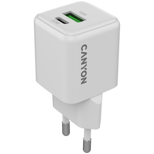 Зарядний пристрій CANYON CU20AC Білий (CNS-CUW20AC)