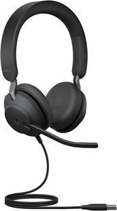 Дротова гарнітура Jabra Evolve2 40 SE USB-C/A MS Stereo з шумоізоляцією і busylight (24189-999-799)