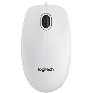 Мишка Logitech B100 Corded Mouse White (L910-003360)