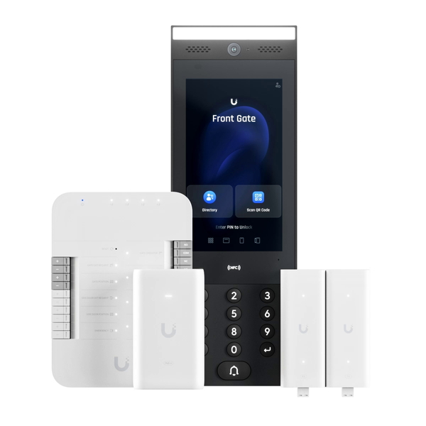 Стартовий комплект контролю доступу до воріт Ubiquiti UniFi G3 Gate Starter Kit: Gate Hub, G3 Intercom, PoE++ адаптер, 2 Retrofit Extender (UA-G3-SK-GATE)