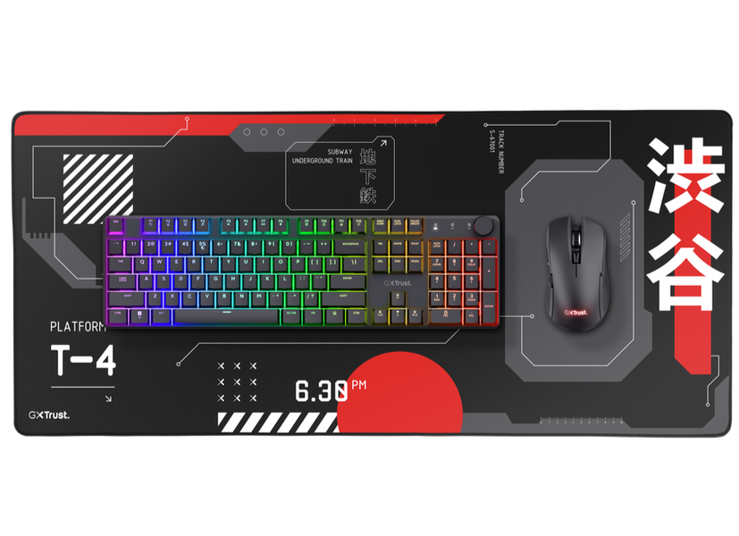 Коврик для мыши Trust GXT 759 Japan Black XXL (900&times;400 мм) с принтом (25716_TRUST)