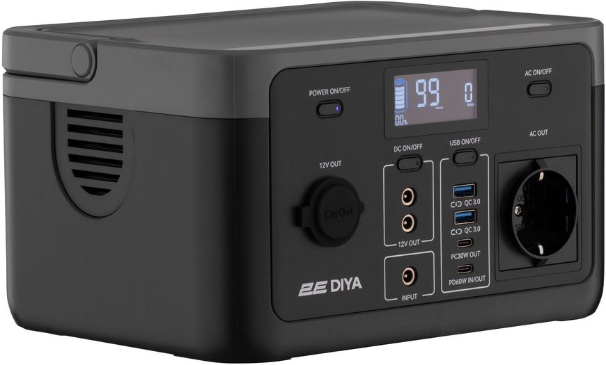 Портативная зарядная станция 2Е Diya 300W, 320Wh (2E-PPS03032)