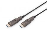 Кабель HDMI DIGITUS AOC оптический 4K@60 Гц, со съёмными штекерами, 10 м, чёрный (AK-330127-100-S)