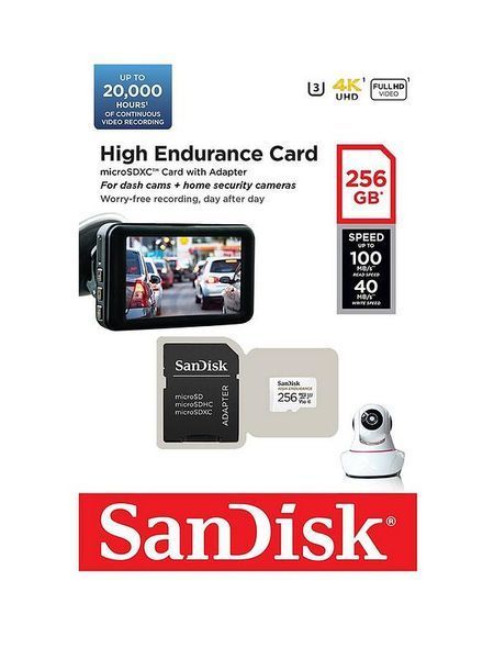 Карта памяти SanDisk High Endurance microSDXC 256 ГБ (SDSQQNR-256G-GN6IA)