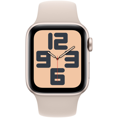 Смарт-часы Apple Watch SE (2023) GPS 40mm Starlight Aluminium Case with Starlight Sport Band - S/M (MR9U3QP/A)