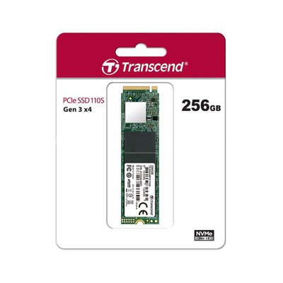 Накопичувач SSD Transcend M.2 256GB PCIe 3.0 MTE110 TS256GMTE110S