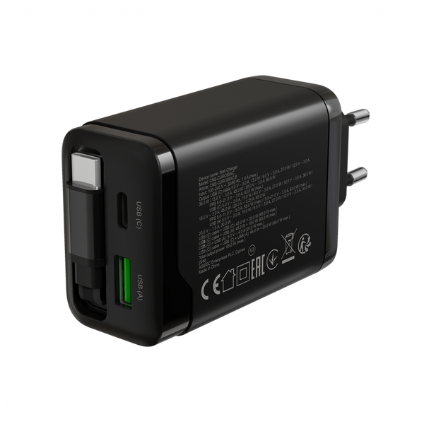 Зарядное устройство CANYON OnCharge 65RC Чёрный (CNS-CURC65ACB)