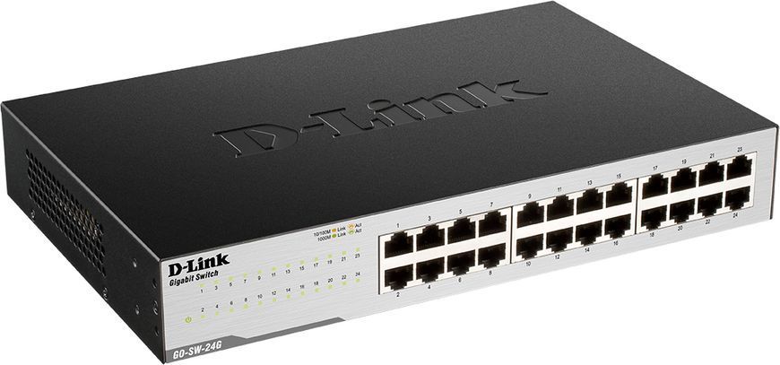 Некерований комутатор D-Link GO-SW-24G, 24 порти 1 Гбіт/с, настільний (GO-SW-24G)