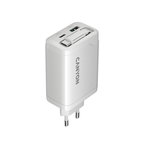 Зарядний пристрій CANYON OnCharge 65RC Білий (CNS-CURC65ACW)
