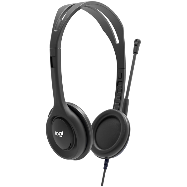 Гарнитура Logitech H111 Corded Stereo Headset Black (L981-000593), Черный