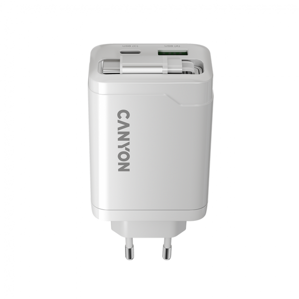 Зарядний пристрій CANYON OnCharge 65RC Білий (CNS-CURC65ACW)