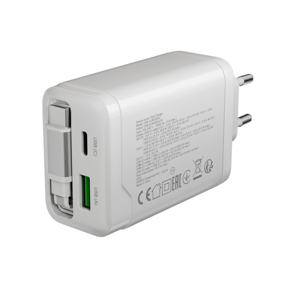 Зарядний пристрій CANYON OnCharge 65RC Білий (CNS-CURC65ACW)