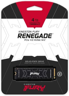 Накопичувач SSD Kingston M.2 4TB PCIe 4.0 Fury Renegade (SFYRD/4000G) - Suricom