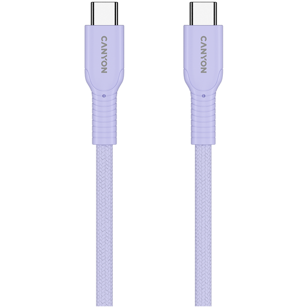 Кабель CANYON OnWire Фіолетовий (CND-CCAP60AB10PU), Фіолетовий