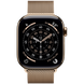 Смарт-часы Apple Watch Series 11 GPS + Cellular 42mm Gold Titanium Case with Gold Milanese Loop (MF8Y4RK/A) MF8Y4RK/A фото