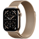 Смарт-часы Apple Watch Series 11 GPS + Cellular 42mm Gold Titanium Case with Gold Milanese Loop (MF8Y4RK/A) MF8Y4RK/A фото