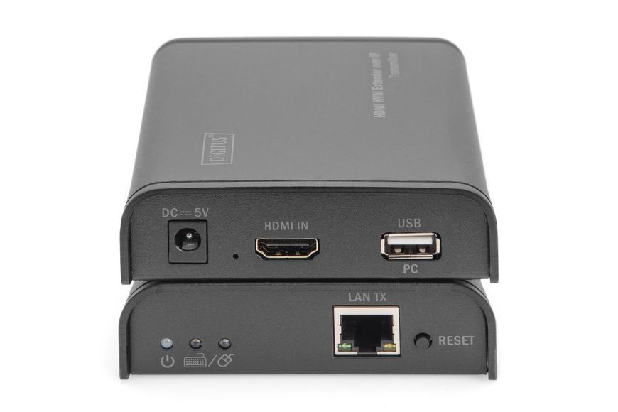 HDMI KVM-удлинитель DIGITUS по IP, комплект, Full HD 1080p, до 120 м по витой паре (DS-55202)