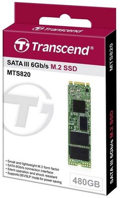 Накопичувач SSD Transcend M.2 480GB SATA 820S TS480GMTS820S