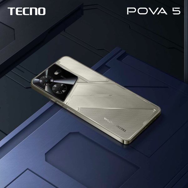 Мобильный телефон Tecno Pova-5 (LH7n) 8/128GB Dual Sim Amber Gold (4894947000478)
