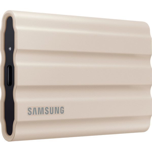 Внешний SSD Samsung T7 Shield 1 ТБ бежевый USB 3.2 (MU-PE1T0K/EU)