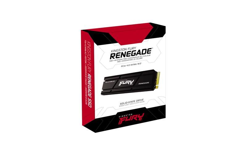 Накопичувач SSD Kingston M.2 4TB PCIe 4.0 Fury Renegade + радіатор (SFYRDK/4000G)
