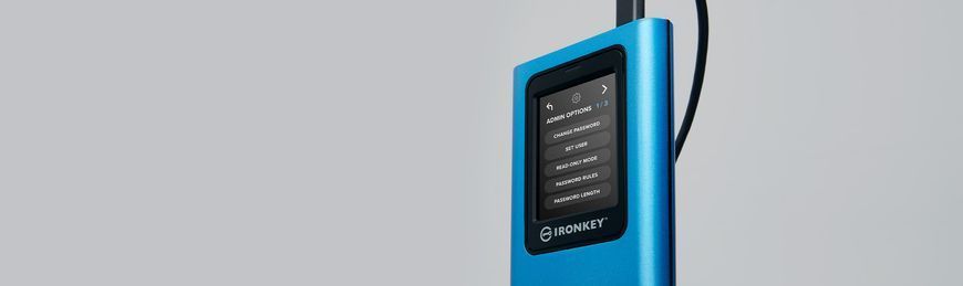 Внешний SSD Kingston IronKey Vault Privacy 80 960 ГБ USB 3.2 Gen 1 с шифрованием XTS-AES 256 бит (IKVP80ES/960G)