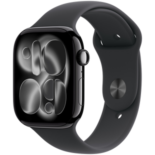 Смарт-годинник Apple Watch Series 11 GPS + Cellular 46mm Jet Black Alu. Case w. Black S. Band - M/L (MFC44)