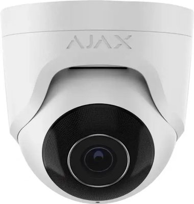 IP-камера проводная Ajax TurretCam, 8мп, купольная, белая (000039323)
