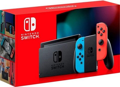 Игровая консоль Nintendo Switch (неоновый красный/неоновый синий)