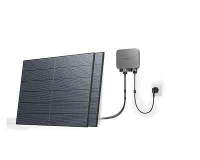 Комплект енергонезалежності EcoFlow PowerStream - мікроінвертор 600W + 2 x 400W стаціонарні сонячні панелі - Suricom