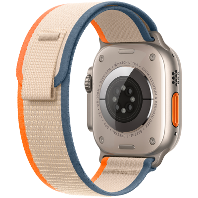 Смарт-годинник Apple Watch Ultra 2 GPS + Cellular 49mm Titanium Case with Orange/Beige Trail Loop - S/M (MRF13UL/A) - Suricom