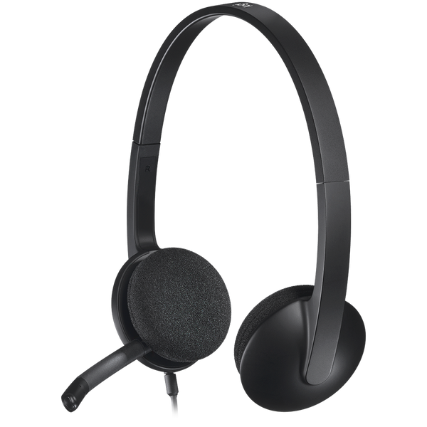 Гарнітура Logitech H340 Corded Headset Black (L981-000475), Чорний