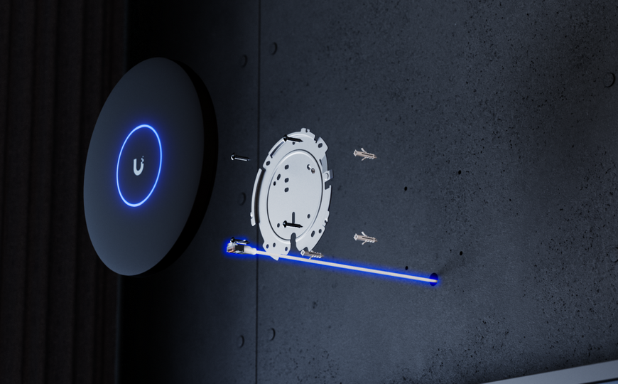 Точка доступу Ubiquiti UniFi U7 Pro XG Wi-Fi 7 6 потоків, 10 GbE, PoE+ (U7-PRO-XG)