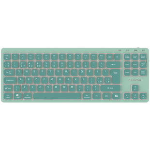Клавиатура CANYON OnType 10 Зелений (CNS-HKB10GR)
