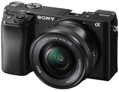 Фотоапарат Sony Alpha 6100 kit 16-50mm Black (ILCE6100LB.CEC)