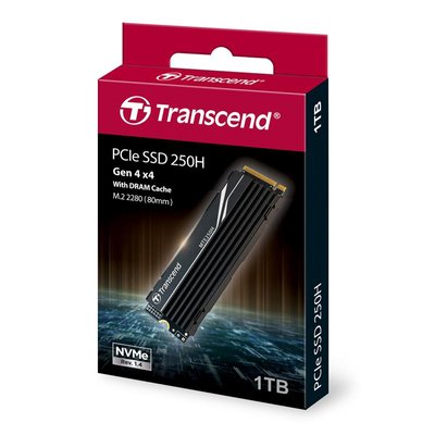 Накопичувач SSD Transcend M.2 1TB PCIe 4.0 MTE250H + радіатор TS1TMTE250H