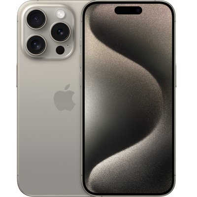 Мобільний телефон Apple iPhone 15 Pro 256GB Natural Titanium (MTV53RX/A)