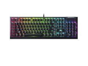 Клавіатура механічна Razer BlackWidow V4 X Yellow Switch, 6 макроклавіш, USB-A, RGB, чорна (RZ03-04702500-R3R1)