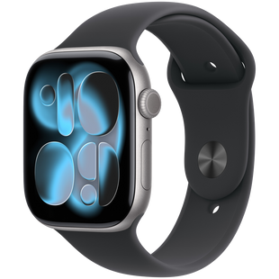 Смарт-годинник Apple Watch Series 11 GPS + Cellular 46mm Space Grey Alu. Case w. Black S. Band - S/M (MFC94)