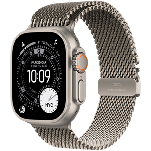 Смарт-годинник Apple Watch Ultra 3 GPS + Cellular 49mm Natural Tit. Case w. Natural Tit. Milanese Loop - Medium (MEWY4)
