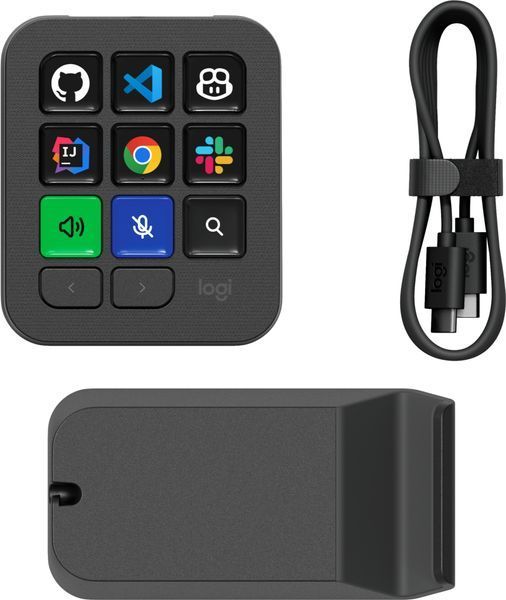 Программируемая консоль Logitech MX Keypad 9 LCD-клавиш Pale Grey USB-C (L920-013892)